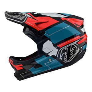 Шлем TLD D3 Fiberlite Helmet, Vertigo [BLUE / RED] SM