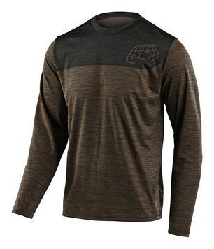 Джерсі TLD Flowline L/S Jersey [Shield Heather Walnut/Charcoal] розмір SM