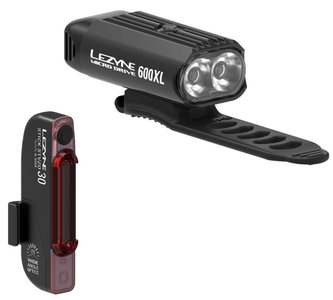 Комплект світла Lezyne MICRO DRIVE 600XL / STICK PAIR Чорний / Чорний 600/30 люмен Y14