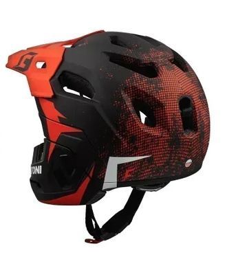 Велошолом Cratoni C-Maniac 2.0 MX чорний/червоний матовий L/XL (58-61 см)