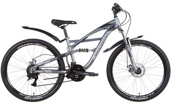 Велосипед 26" Discovery TRON AM DD 2022 (сріблясто-чорний)