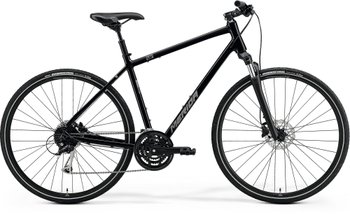 Велосипед Merida CROSSWAY 100, S (47), GLOSSY BLACK(MATT SILVER)