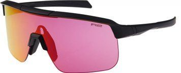 Очки подростковые R2 FUSION black (TR90), линза rose (HD), покрытие orange full revo, кат. 2