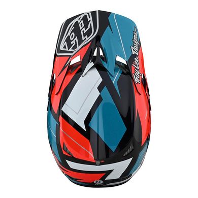 Шлем TLD D3 Fiberlite Helmet, Vertigo [BLUE / RED] SM