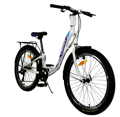 Велосипед Cross 24" Betty Рама-11" white-violet