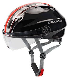 Велошлем Cratoni Evolution light черный/красный размер S/M (53-58 см)