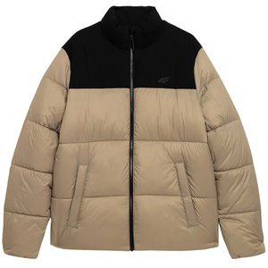 Куртка 4F утепленная двухцветная цвет: черный бежевый