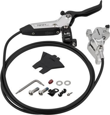 Гальма дискові Sram Level Ultimate Stealth 4 Piston - Carbon Lever, Ti Hardware, Reach Adj, Clear Ano Rear 2000mm Hose (includes MMX Clamp, Rotor/Bracket sold separately) C1