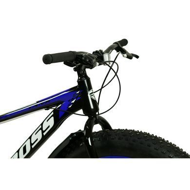 Велосипед Cross 26*4" Tank 2024, рама-15", black-blue Велосипед Cross 26*4" Tank 2024, рама-15", black-blue