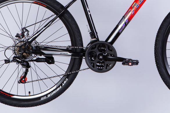 Велосипед ST 27.5" Space MARS DD FR рама-17" красно-черный 2026
