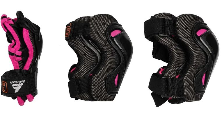 Защита набор Rollerblade Skate Gear Jr black-pink XXXS