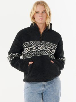 Флис Rip Curl 09PWFL|26 OCEANIC COSMIC KISS POLAR WASHED BLACK XL