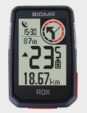 Велокомп'ютер Sigma ROX 2.0 Black Top Mount