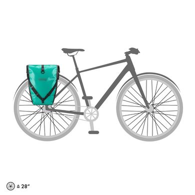 Гермосумка велосипедная Ortlieb Back-Roller Free lagoon-black 20 л