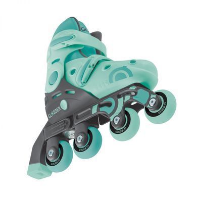 Роликовые коньки Globber 2в1 мятно-зеленые р.30-33, до 60кг, 5+