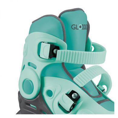 Роликовые коньки Globber 2в1 мятно-зеленые р.30-33, до 60кг, 5+