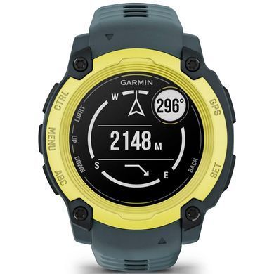 Смарт-часы Garmin Instinct E, 40 mm, Electric Lime Bezel w/ Twilight Band, GPS