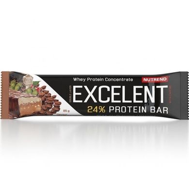 Спортивное питание NUTREND Excelent Protein bar, 85 г, Limit Edition бразильский кофе (Double с кофеином)