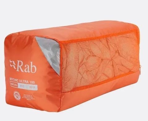 Спальний мішок Rab Mythic Ultra 360 Regular, (-8&deg;C), 185 см - Left Zip, Cloud/Graphene