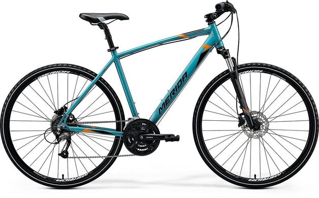 Велосипед Merida CROSSWAY 40 M-L GLOSSY TEAL(BLACK/ORANGE) 2020