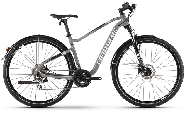 Велосипед Haibike SEET HardSeven 3.5 Street 24 s. Acera 27.5 ", сіро-біло-чорний, 2020