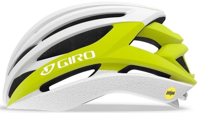 Шлем велосипедный Giro Syntax MIPS белый/матовый желтый M/55-59см