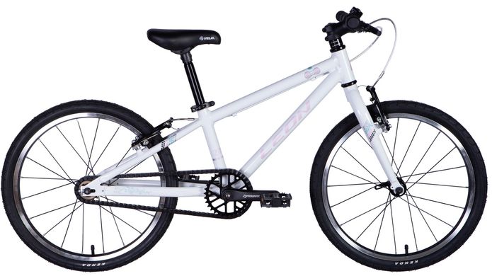 Велосипед 20" Leon GO Vbr рама-10" белый с розовым 2024