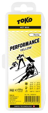 Воск Toko Performance yellow 120g