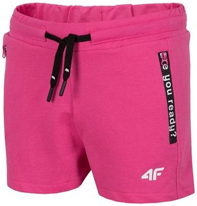 Шорти 4F ARE YOU READY колір: рожевий с карманами на змійкі