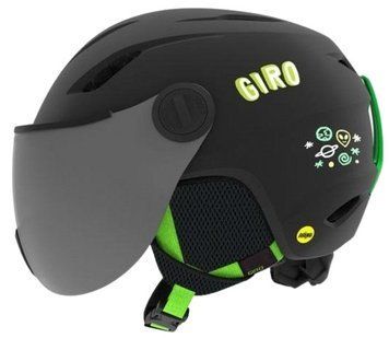 Гірськолижний шолом Giro Buzz MIPS мат.чорн/яскр.зел S/52.5-55 см