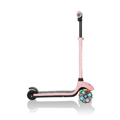 Электросамокат Globber E-MOTION 4 пастельно-розовый, колеса с подсветкой, 50кг, 6+, 3 колеса