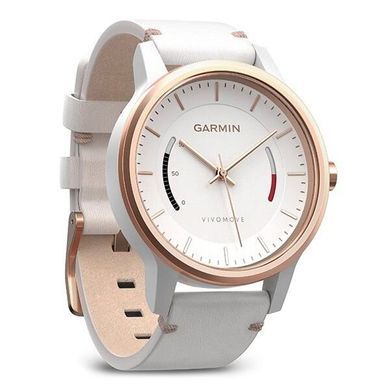 Фитнес часы Garmin vivomove Premium, Gold-Tone Steel with Leather Band