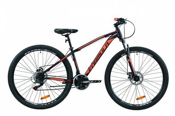 Велосипед 29" Formula DRAGONFLY, 2020, черно-красный с оранжевым (м)