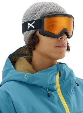 Маска гірськолижна Anon HELIX NON MIRROR 2.0 '25 black/amber