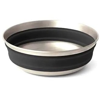 Миска складна Sea to Summit Detour Stainless Steel Collapsible Bowl, Beluga Black, L