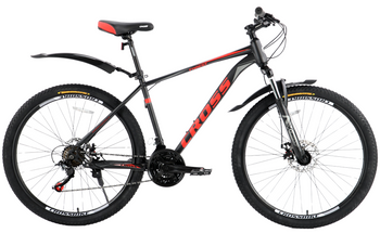 Велосипед Cross 27,5" Forest 2024 Рама-18" black-red