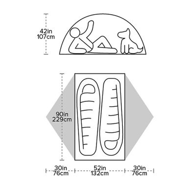 Палатка Big Agnes Blacktail 2 green