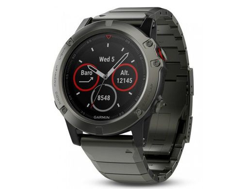 Смарт часы Garmin fenix 5X Sapphire - Slate grey with black band