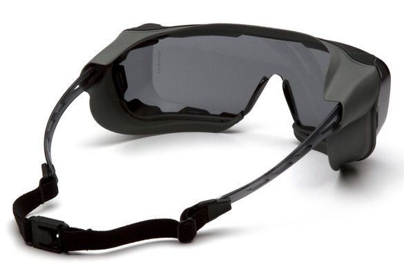Очки защитные с уплотнителем Pyramex Cappture-Plus (gray) H2MAX Anti-Fog, серые