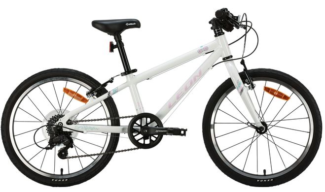 Велосипед 20 Leon GO 7 speed Vbr рама-10" белый с розовым 2024