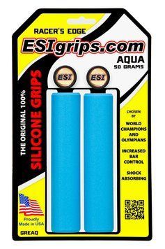 Грипсы ESI Racer's Edge Aqua (голубые)