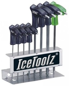 Набір ключей Ice Toolz 7M85 шестигранників д/мастер. 2x2.5x3x4x5x6x8 мм, з рукоятками і заокругленим кінцем