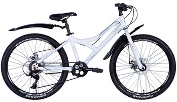 Велосипед 24" Discovery FLINT рама-13" сірий з крилом Pl 2024
