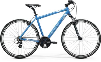 Велосипед Merida CROSSWAY 10-V, XL(58), BLUE(STEEL BLUE/WHITE)