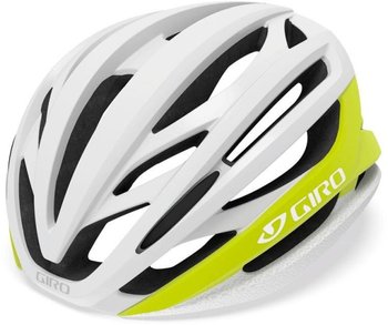 Шолом велосипедний Giro Syntax матовий білий./жовтий. M/55-59см