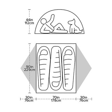 Намет Big Agnes Blacktail 3 green