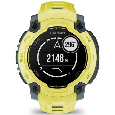 Смарт-часы Garmin Instinct E, 45 mm, ElectricLimeBezel w/ ElectricLimeBand, GPS