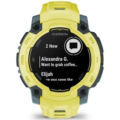 Смарт-часы Garmin Instinct E, 45 mm, ElectricLimeBezel w/ ElectricLimeBand, GPS