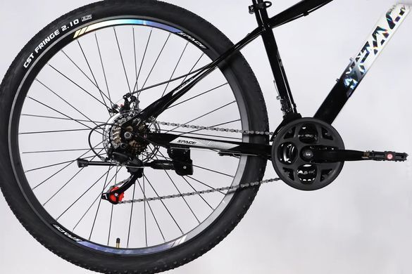 Велосипед ST 29" Space MARS DD FR рама-16" черный с белым 2026