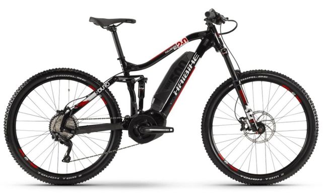 Велосипед Haibike SDURO FullSeven LT 2.0 500Wh 10 s. Deore 27.5", черно-бело-красный,